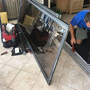 sliding glass door frame repair Winters
